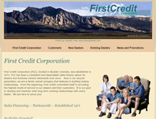 Tablet Screenshot of firstcredit.us